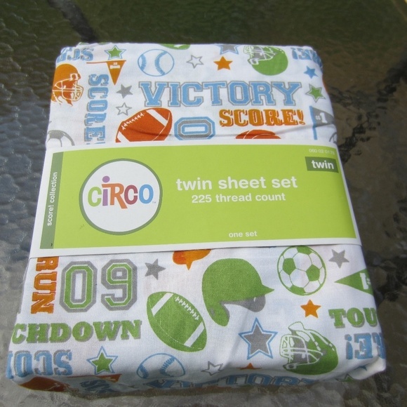 Circo‎ Score Collection Sports Twin Sheet Set  3PC From Target - Picture 1 of 9